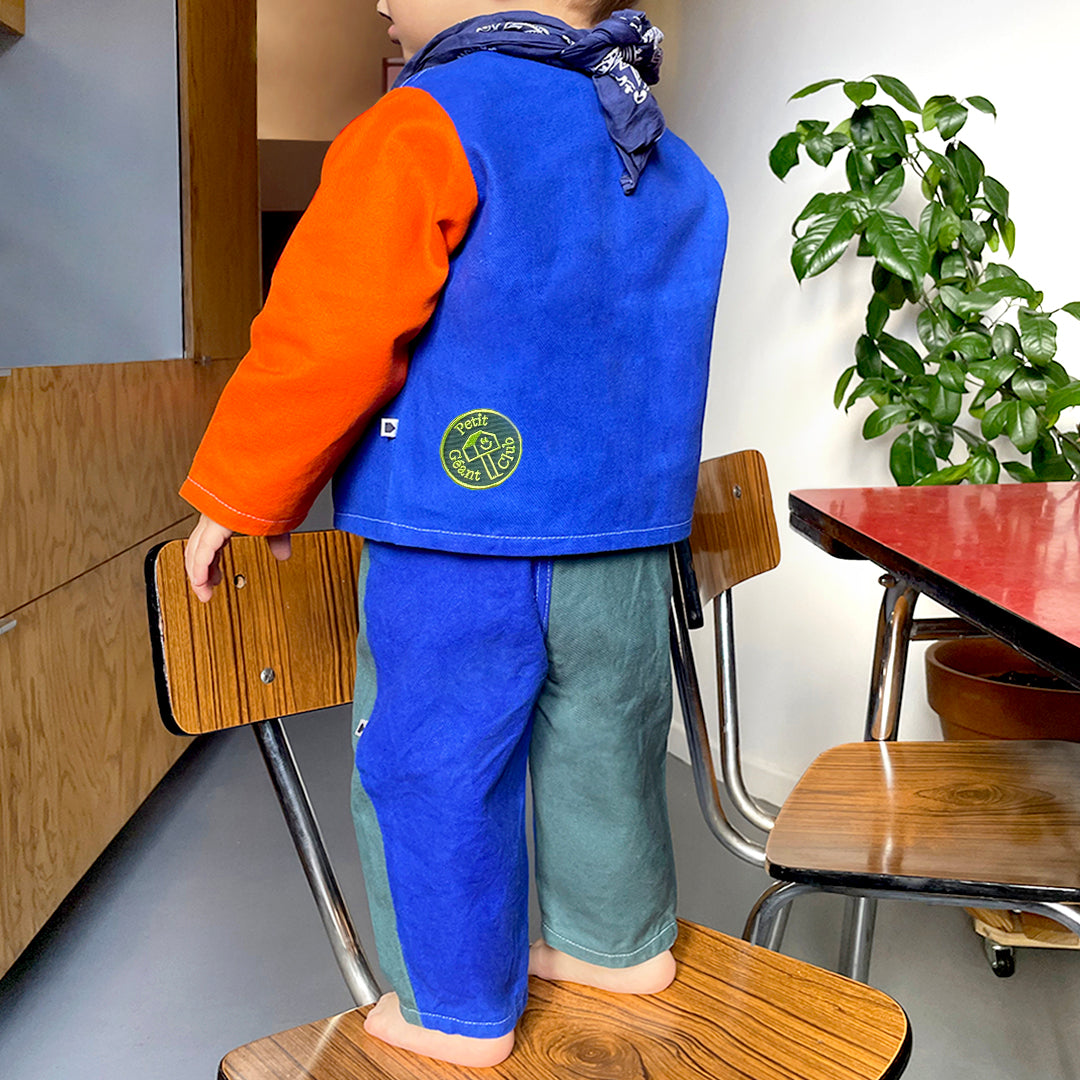 veste et pantalon écologiques upcyclés et made in france pour enfant