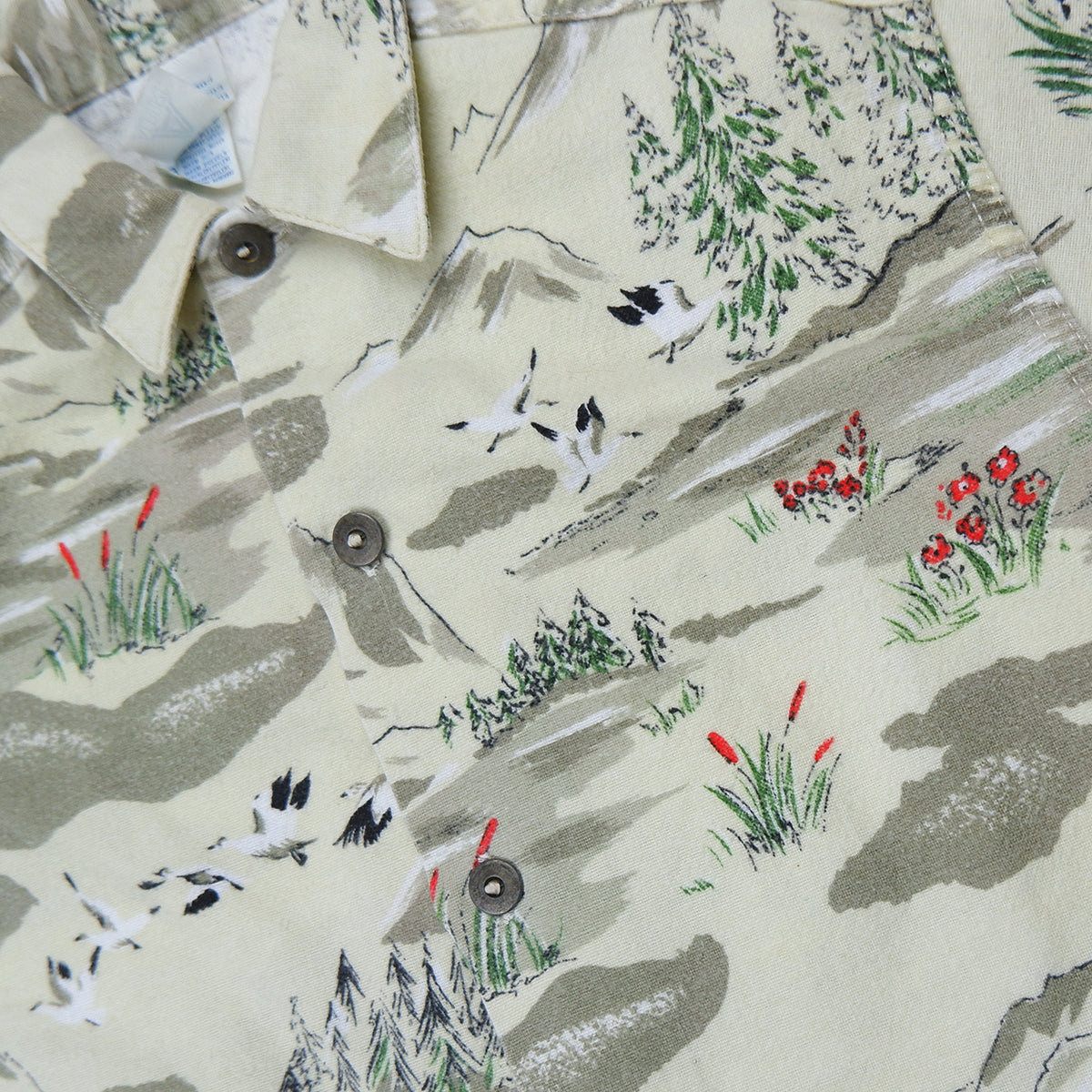 Vintage nature print shirt