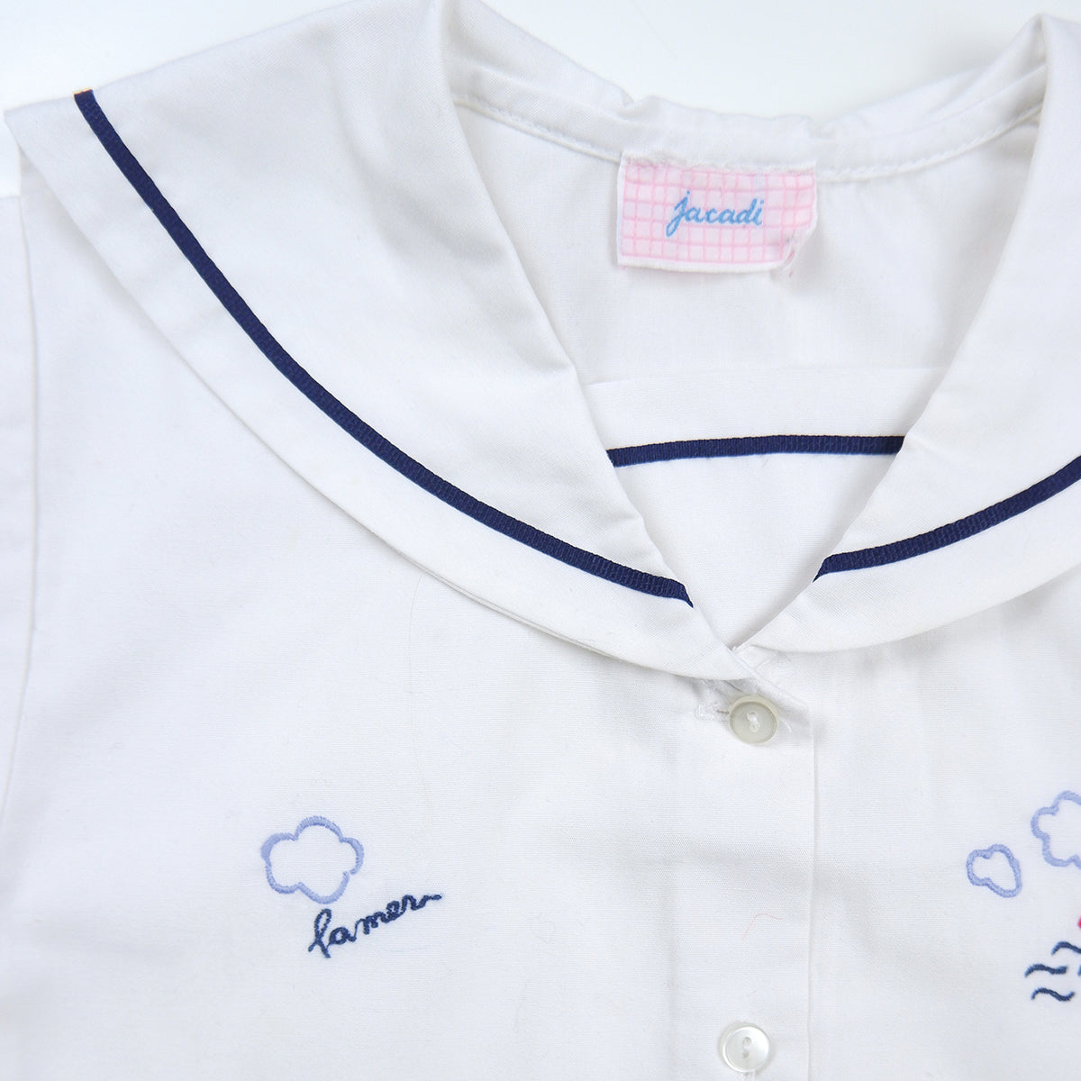 Chemise à col marin jacadi vintage pour bébé