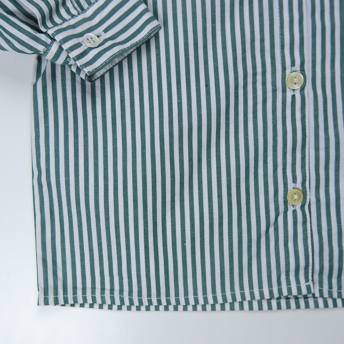Vintage green striped shirt