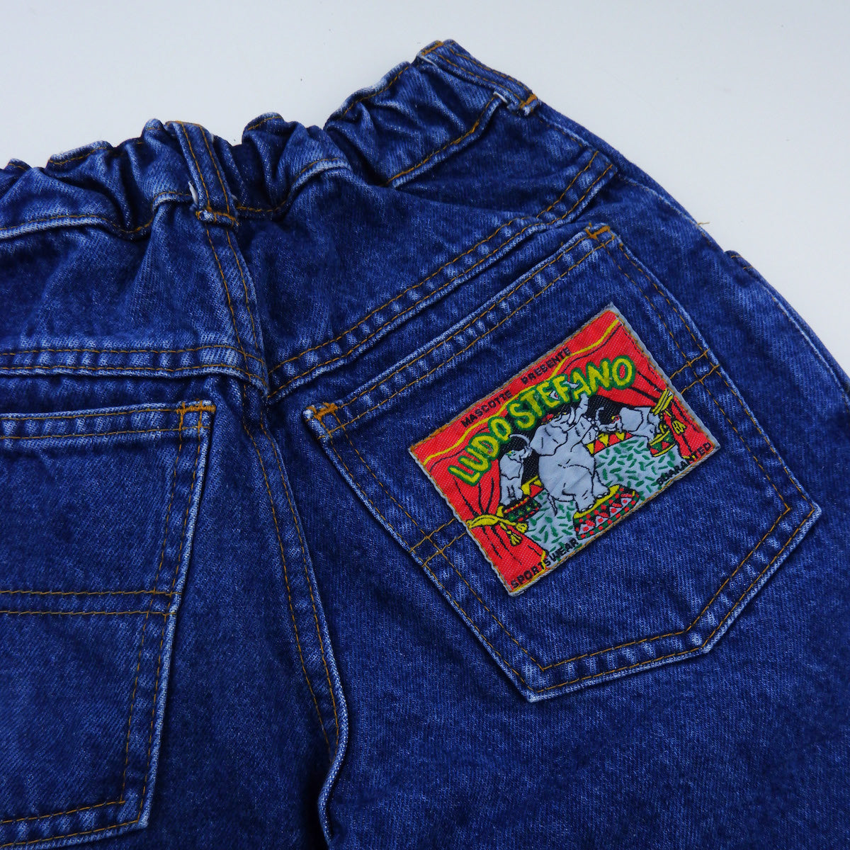 jean à patch des années 80 vintage pour enfants