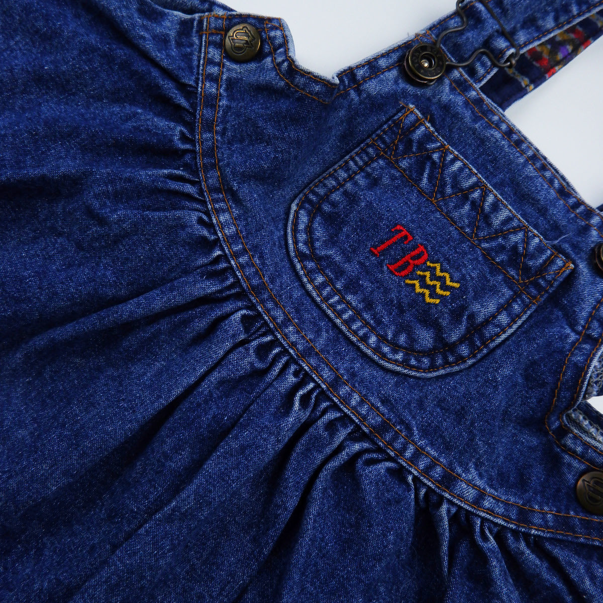 robe salopette en jean vintage pour bébé