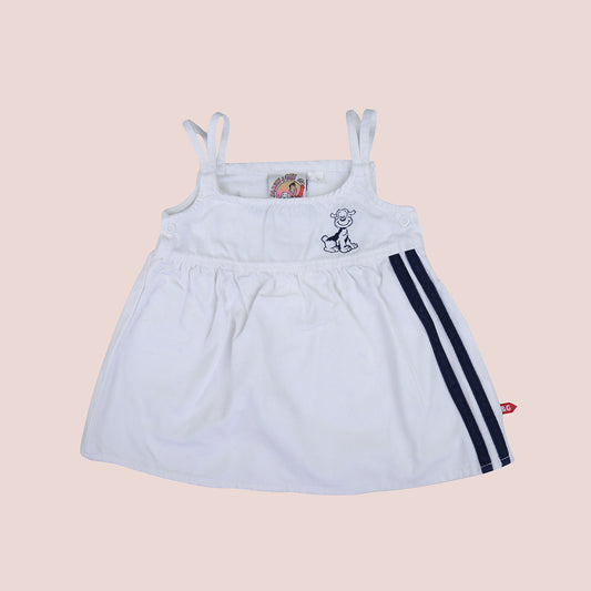 robe blanche tennis vintage pour enfants