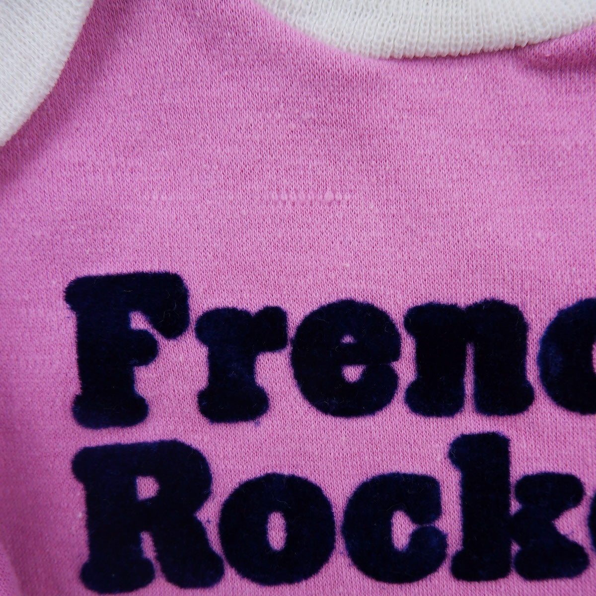 sweat-shirt vintage rose french rocker pour bébé