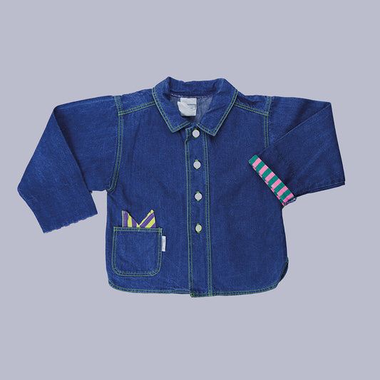 surchemise en jean vintage pour enfant 