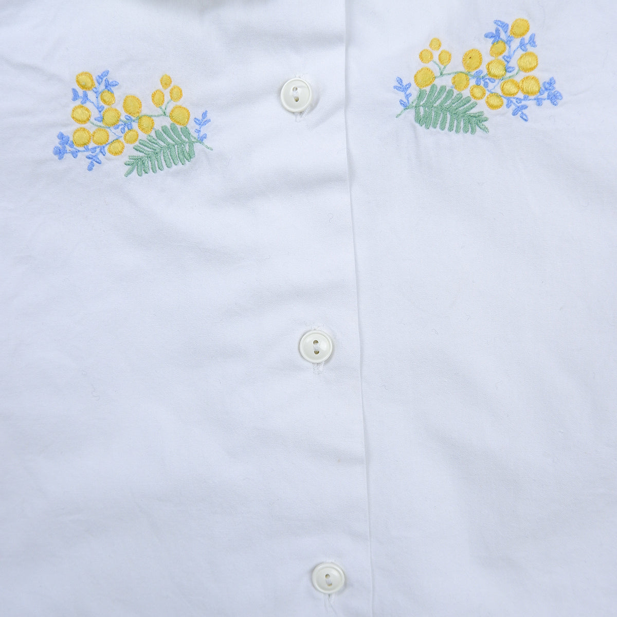 Vintage floral embroidered blouse