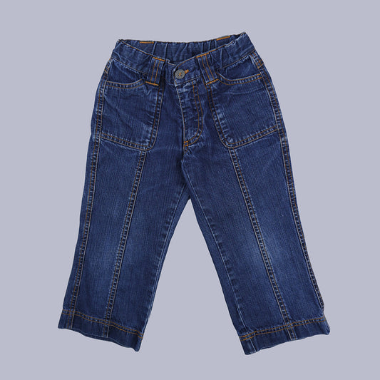 Pantalon court à surpiqures vintage pour enfants