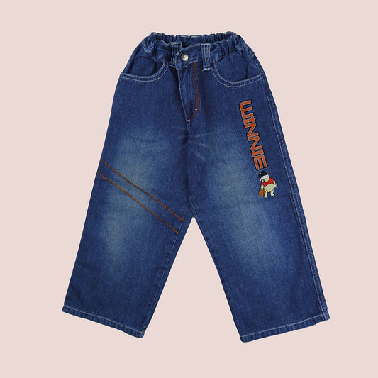 Pantalon baggy en jean vintage winnie pour enfants