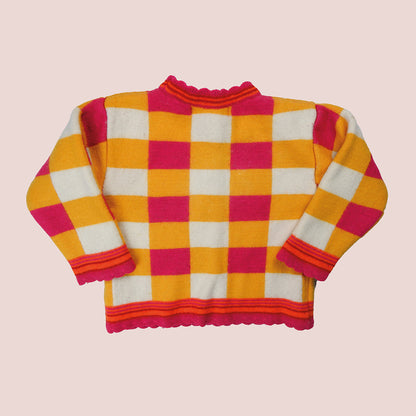 Vintage checked sweater