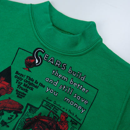 sweat shirt imprimé vintage vert pour bébé