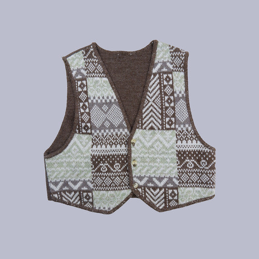 gilet vintage sans manche pour enfants