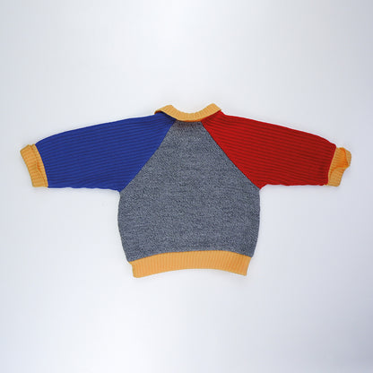 ensemble color block en maille vintage pour bébé