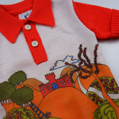 polo vintage 70 imprimé pour bébé