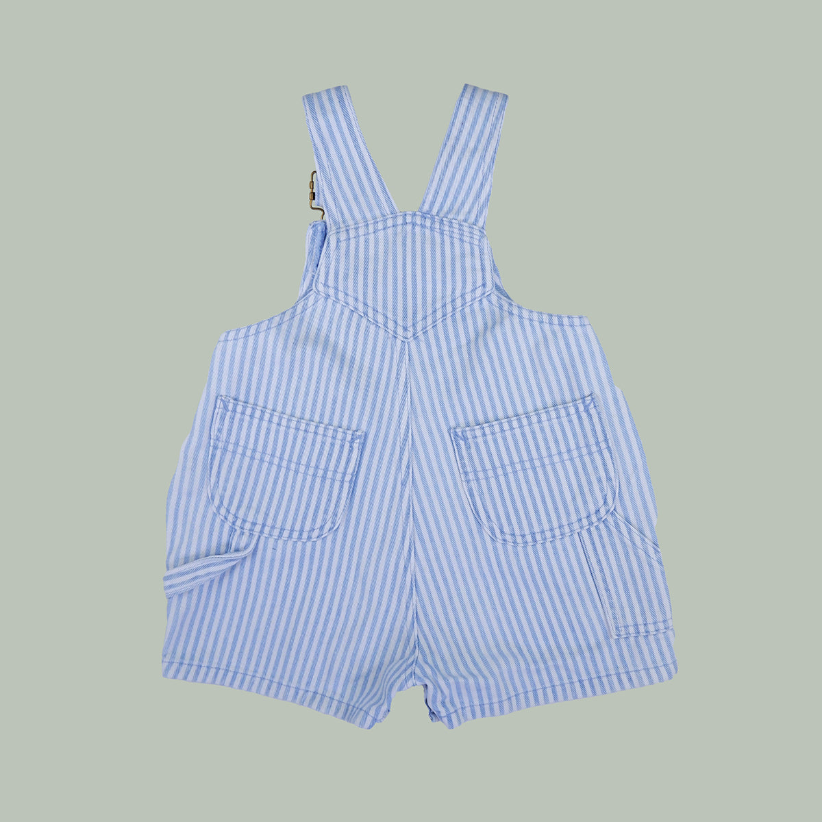 salopette en jean rarée bleu pastel vintage pour enfant