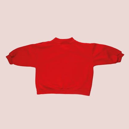 Red vintage teddy bear sweatshirt