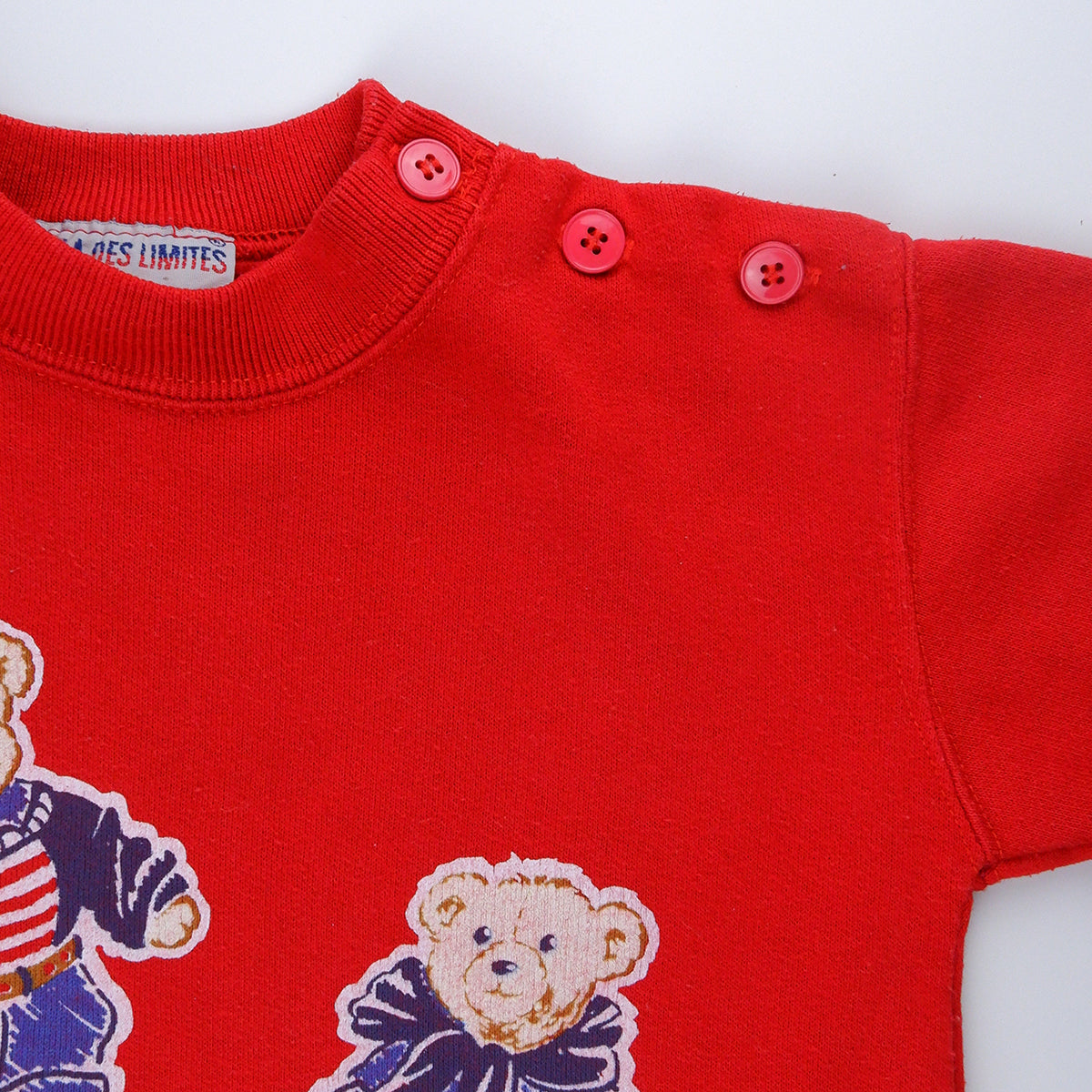 sweat vintage rouge avec ours bear usa pour enfants